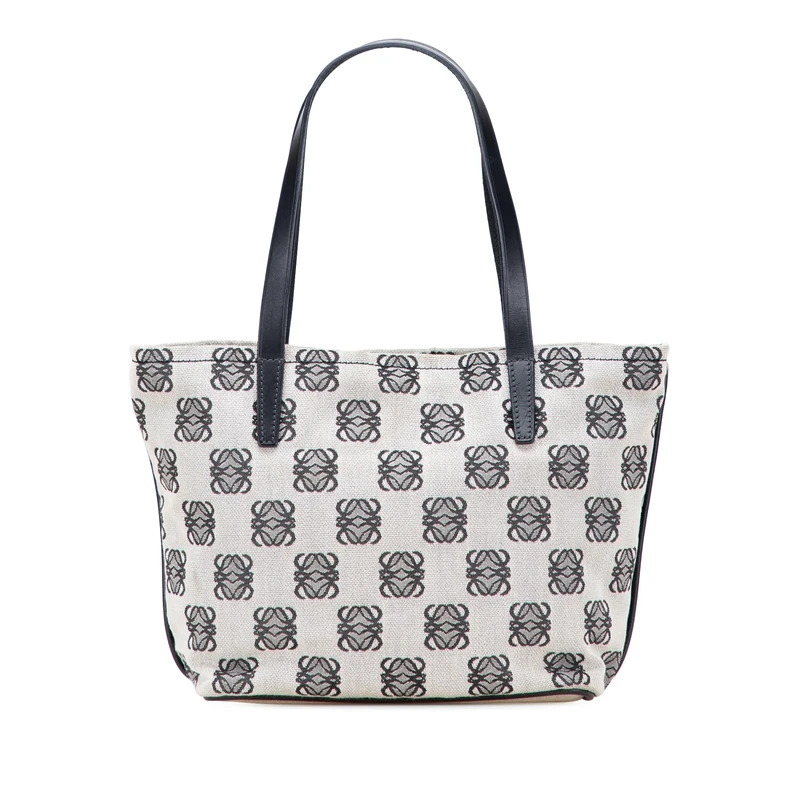 LOEWE Pre-Loved Anagram Canvas Tote Bag