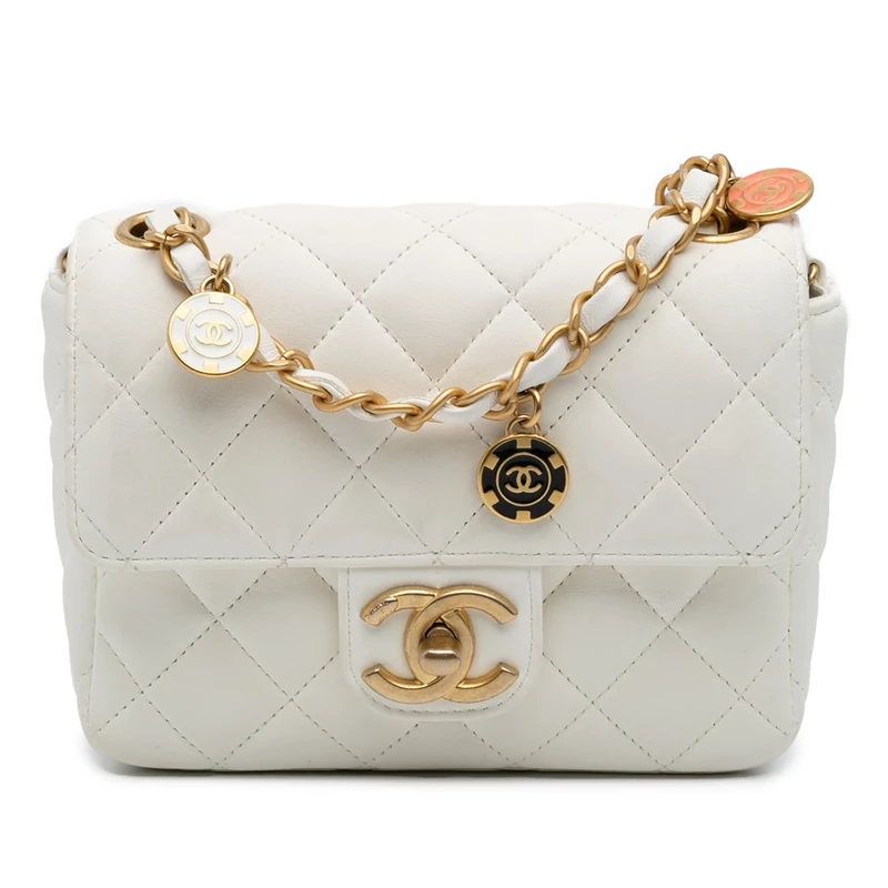 Chanel Casino Royale Lambskin Mini Square Crossbody Bag