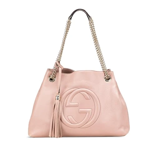 Gucci Pre-Loved Medium Leather Soho Chain Tote Bag