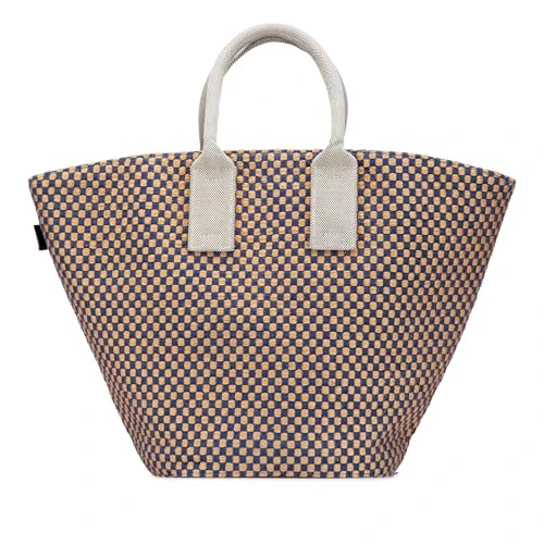 Hermès Pre-Loved Linen and Jute Panier Bus Tote GM