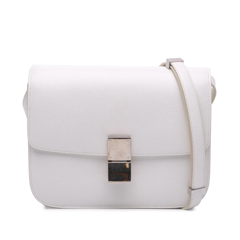 Celine Pre-Loved Medium Calfskin Classic Box Crossbody Bag
