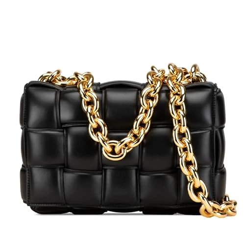 Bottega Veneta Pre-Loved Nappa Intrecciato Padded Chain Cassette Satchel Handbag