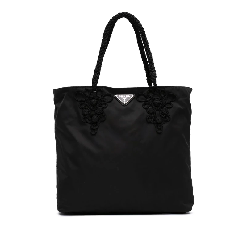 Prada Pre-Loved Tessuto Braided Tote Bag