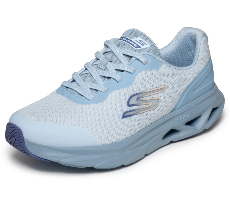 Skechers Women's Glide Step Vortex Avalin Trainer, Blue, 5.5 UK