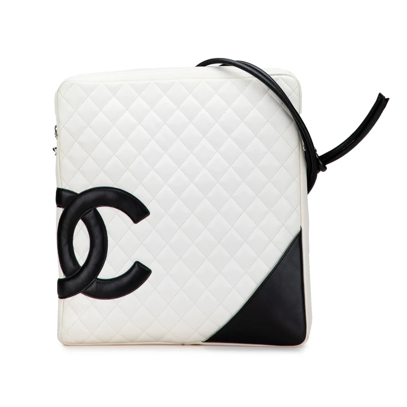 Chanel Pre-Loved Maxi Lambskin Cambon Ligne Crossbody Bag