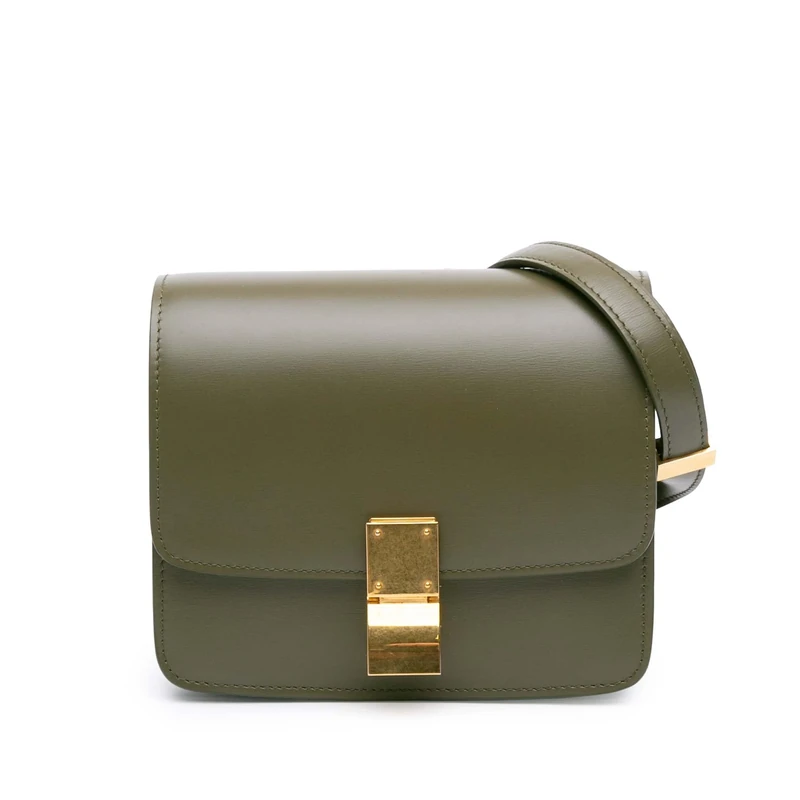 Celine Pre-Loved Small Calfskin Classic Box Crossbody Bag