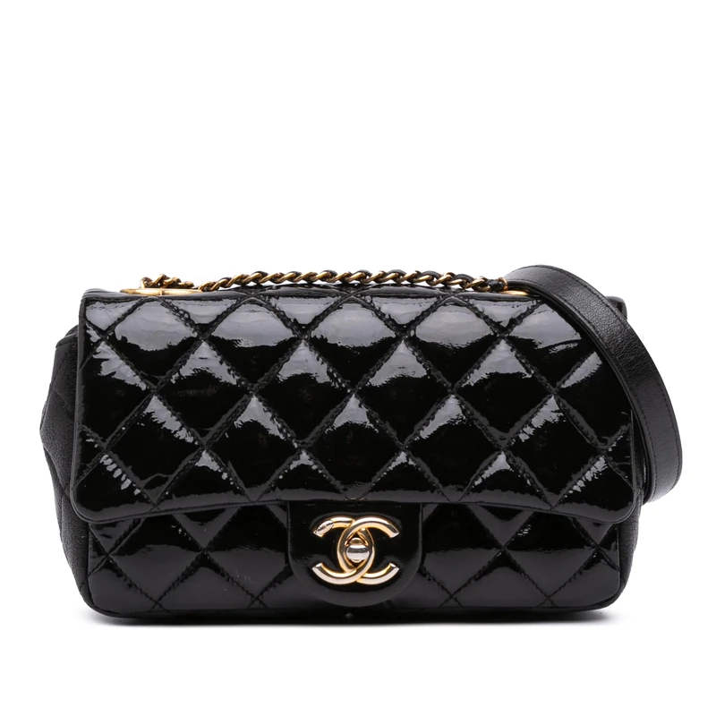 Chanel Pre-Loved Paris-Salzburg Small Patent And Goatskin CC Eyelet Flap Crossbody Bag