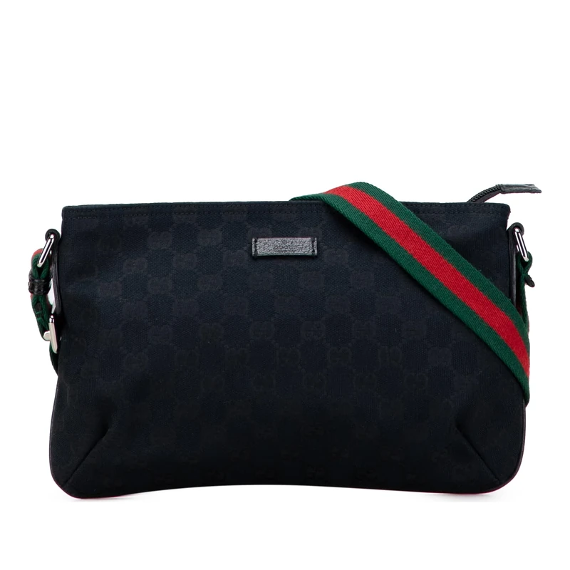Gucci Pre-Loved GG Canvas Web Crossbody