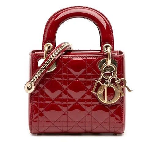 Dior Pre-Loved Mini Patent Cannage Lady