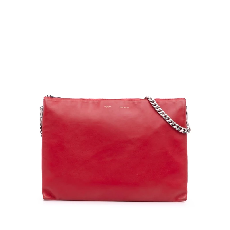 Celine Pre-Loved Lambskin Soft Trio Shoulder Bag