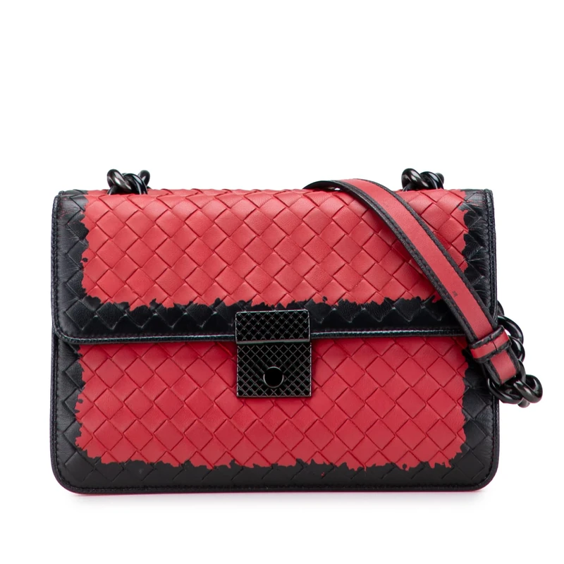 Bottega Veneta Pre-Loved Nappa Intrecciato Glass Shoulder Bag