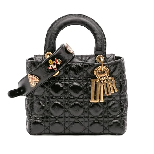 Dior Pre-Loved Small Crinkled Patent Cannage My ABCDior Lady