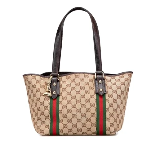 Gucci Pre-Loved GG Canvas Jolicoeur Tote Bag