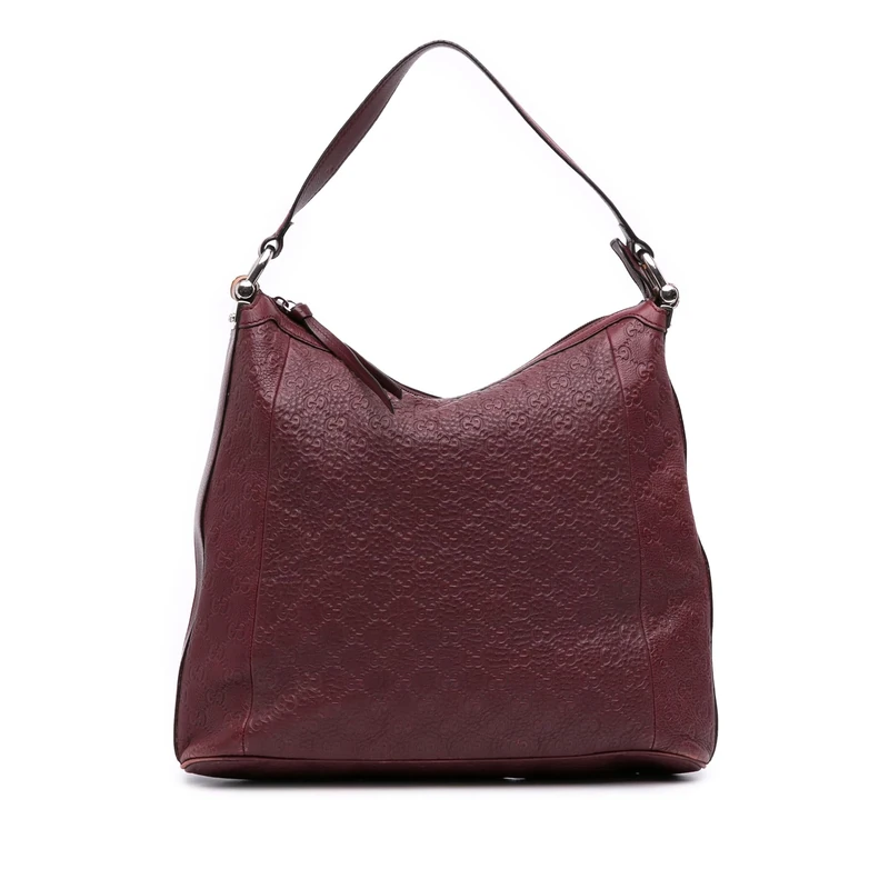 Pre-Loved Guccissima Bamboo D Ring Hobo