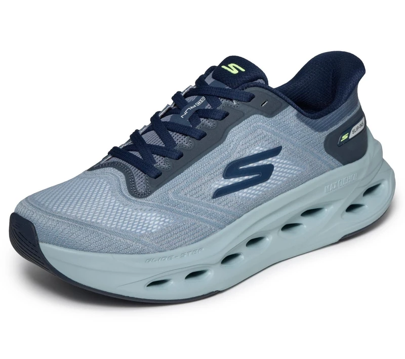 Skechers Men's Max Cushioning Glide-Step, Slate, 9 UK