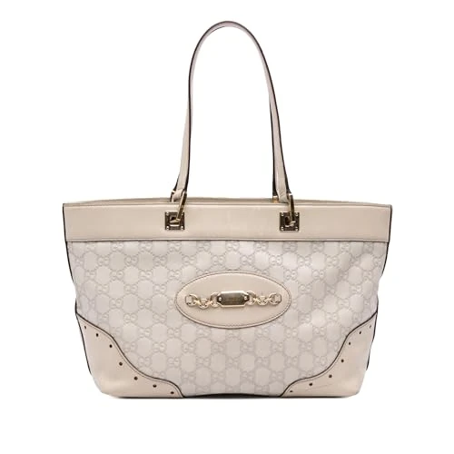 Gucci Guccissima Punch Small Tote Bag - Beige Brown Leather - Image 1