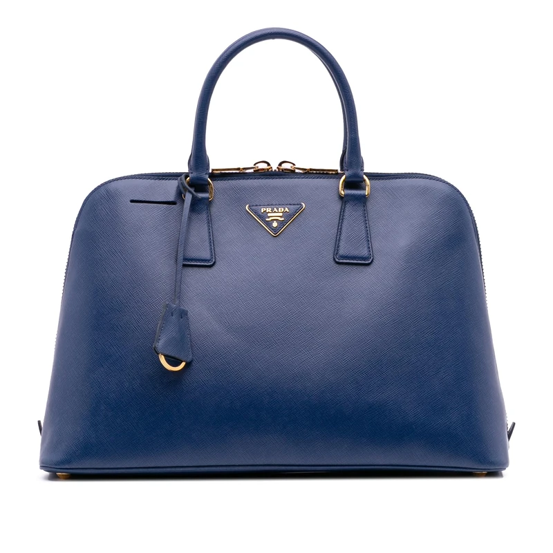 Prada Pre-Loved Large Saffiano Lux Promenade Satchel
