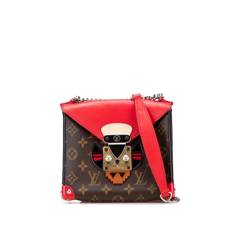 Louis Vuitton Monogram Tribal Mask Pochette PM Shoulder Bag - Image 1