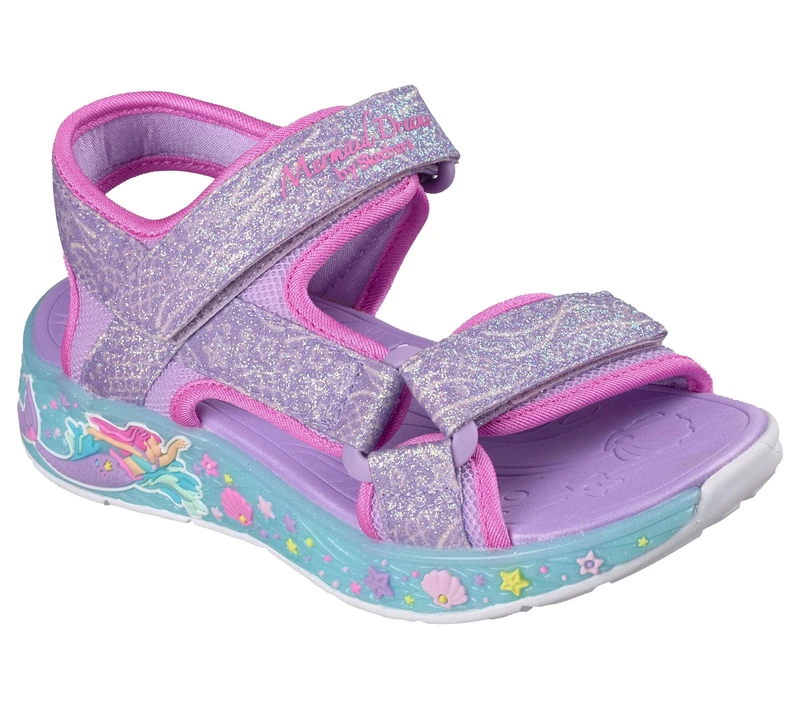 Skechers Girl's Mermaid Dreams Sandal Sneakers, Purple, 13 UK Child