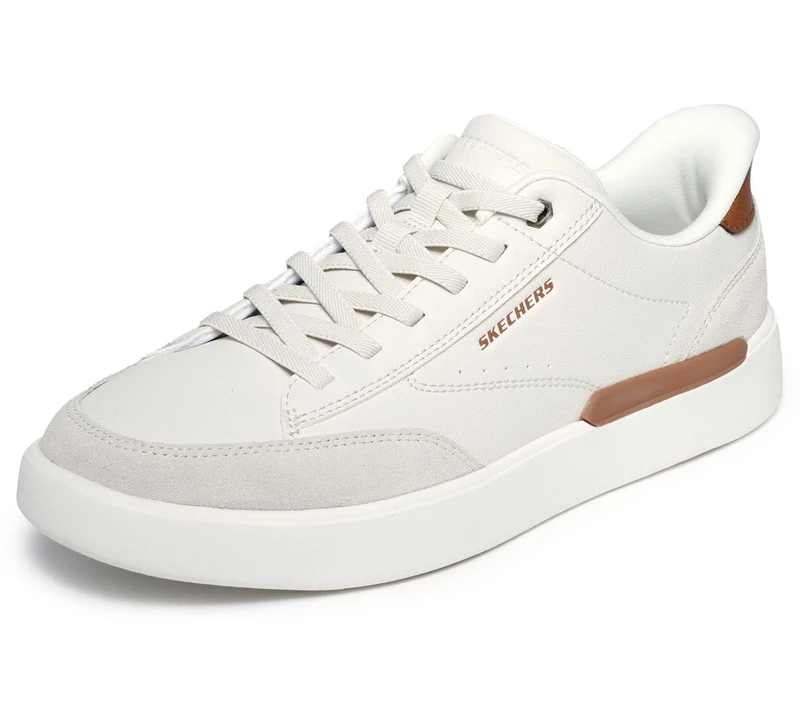 Bunge Lace Slip-Ins W/Suede Toe Cap Slip On Sneakers for Men