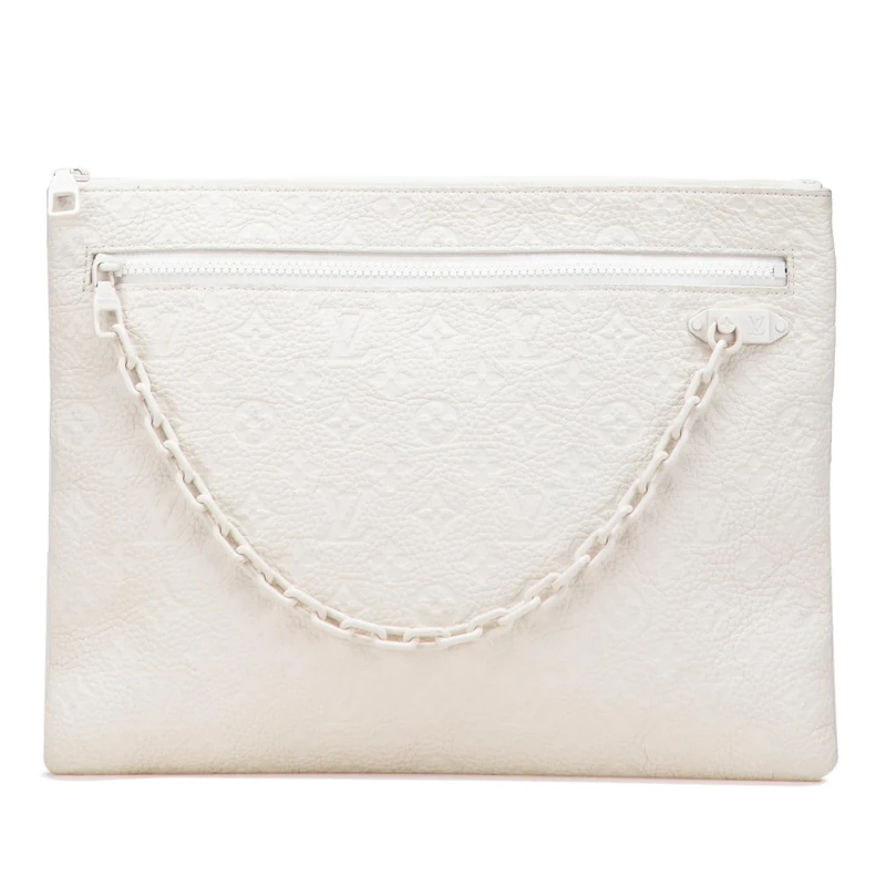Louis Vuitton Pre-Loved Monogram Taurillon A4 Pouch Clutch Bag