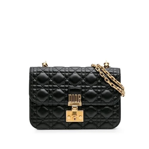 Pre-Loved Medium Lambskin Cannage DiorAddict Flap