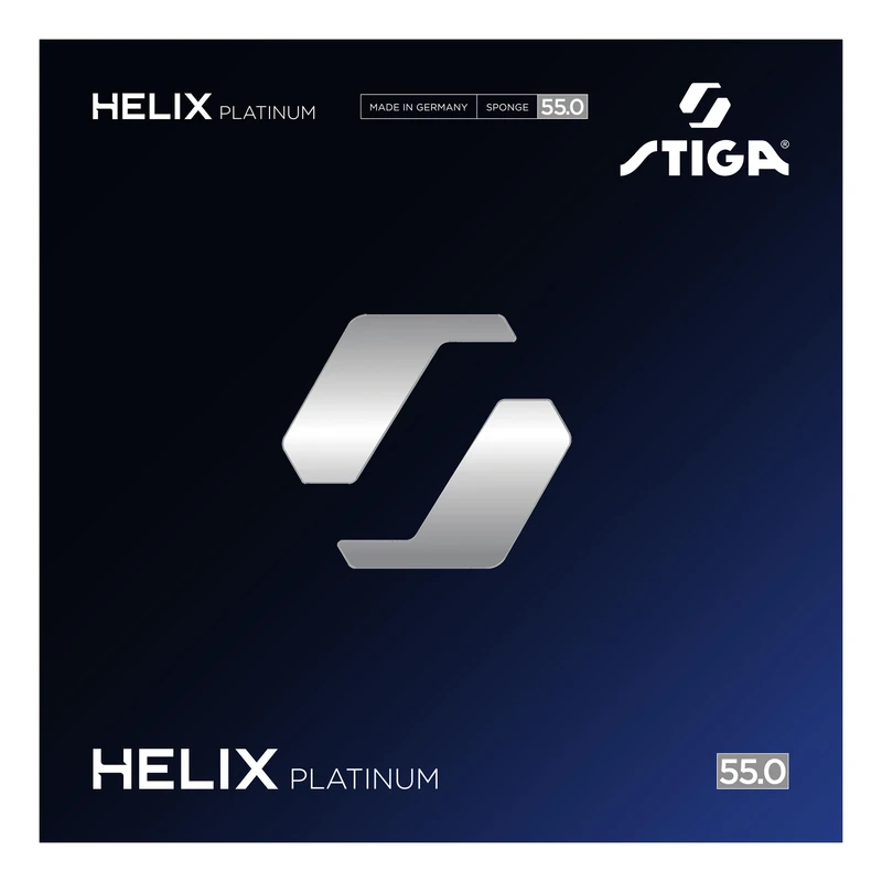 STIGA Helix Platinum 55 Red 2.2 – the professional’s table tennis rubber with maximal speed and spin, ultra-hard 55 ° sponge, premium quality