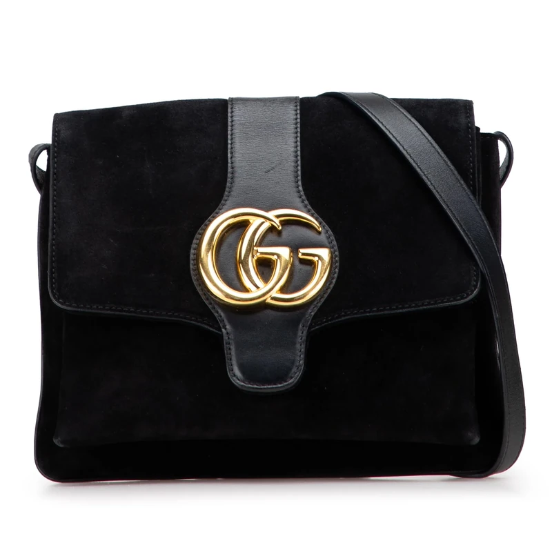 Gucci Pre-Loved Medium Suede Arli Crossbody Bag
