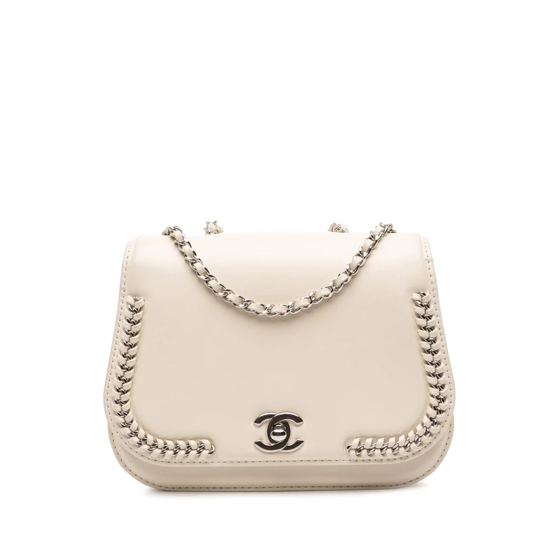 Chanel Pre-Loved Small Calfskin Braided Chic Flap Shoulder Bag