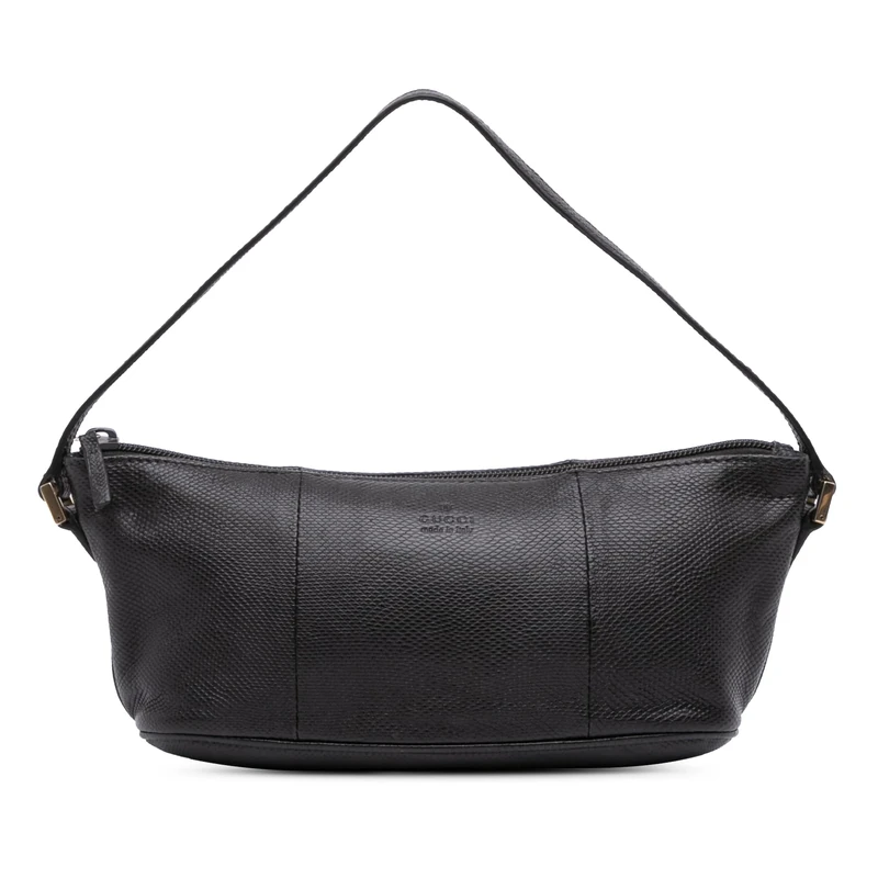 Gucci Pre-Loved Lizard Embossed Calfskin Boat