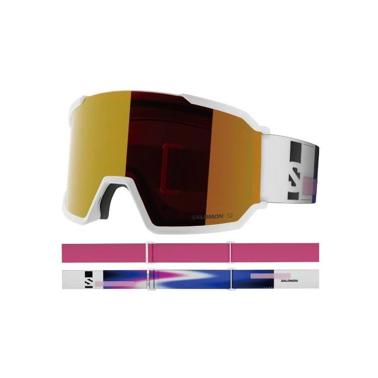 Salomon S/VIEW 3 ML, Ski Goggles,Multilayer Cylindrical Lens, Triple-Layer Foam, Glare Reduction, BLACK, One Size - Image 1