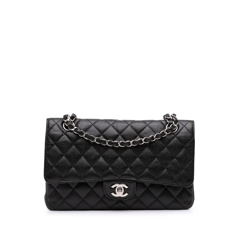 Chanel Pre-Loved Medium Classic Caviar Double Flap