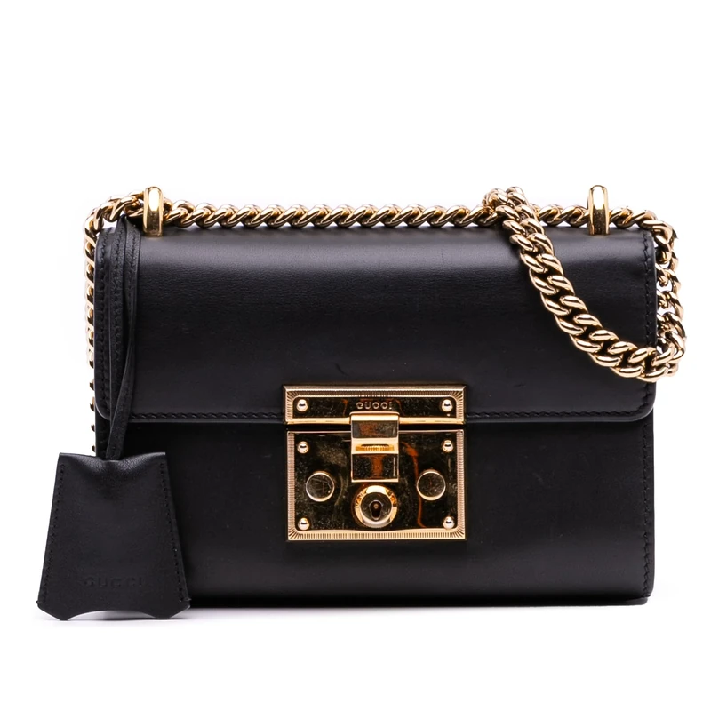 Gucci Pre-Loved Small Leather Padlock Crossbody