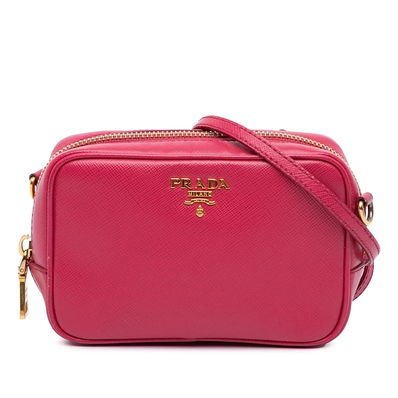 Prada Pre-Loved Mini Saffiano Camera Bag Crossbody