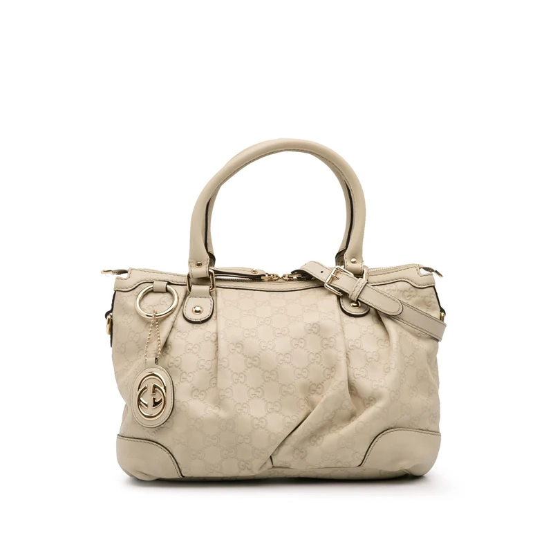 Gucci Pre-Loved Guccissima Sukey Satchel Handbag