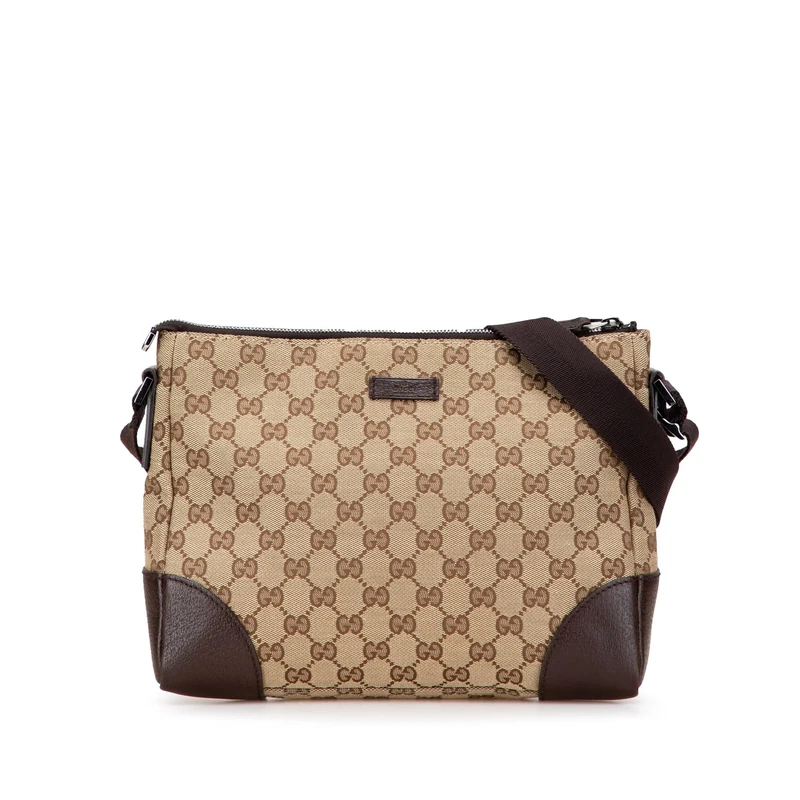 Gucci Pre-Loved GG Canvas Crossbody Bag