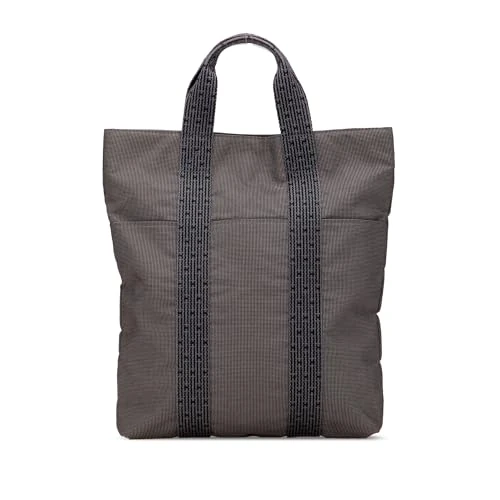 Pre-Loved Canvas Herline Cabas Tote Bag