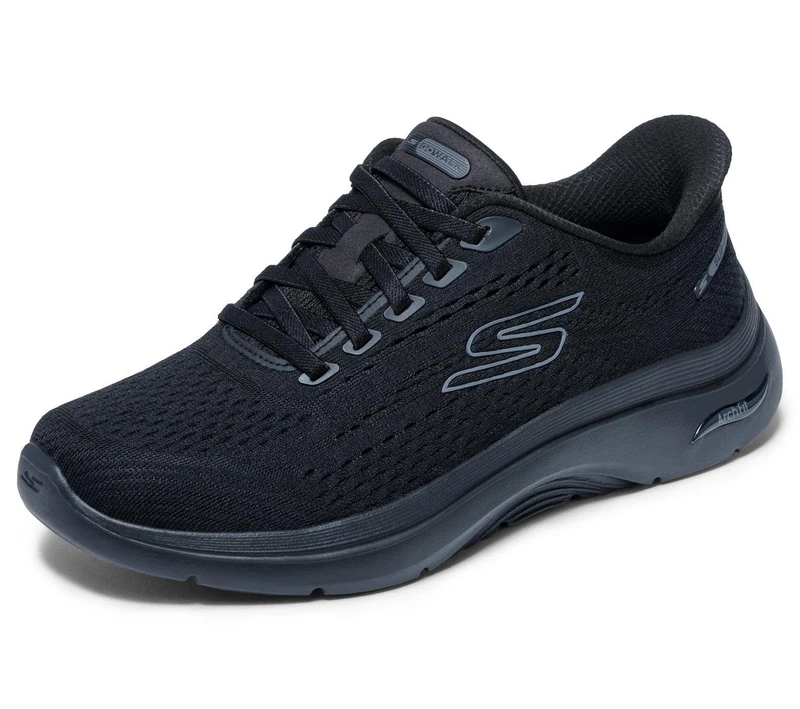 Skechers Women's GO Walk 2.0 Kathy Trainer, Black, 4 UK