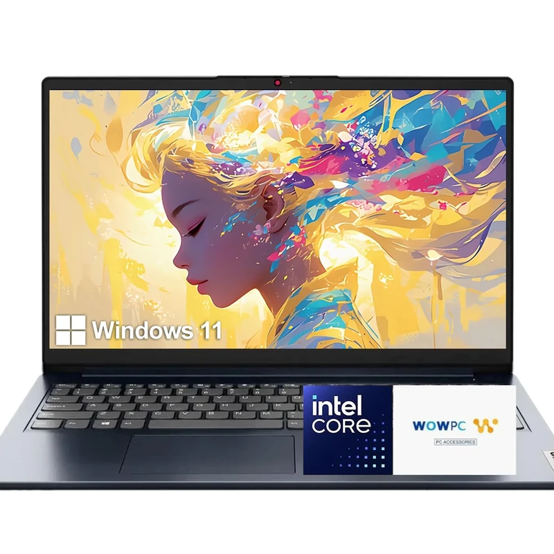 Lenovo Laptop for Business and Student | Intel Core |15.6 Anti-Glare Screen | 1 Year Office 365 | 8GB RAM | 128GB SSD + 128GB eMMC | 1TB Cloud Storage | 11HR Battery | Windows 11 | WOWPC Recovery USB