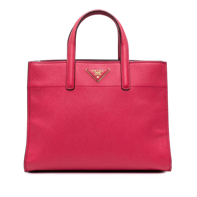 Prada Pre-Loved Saffiano Soft Triple Pocket Tote