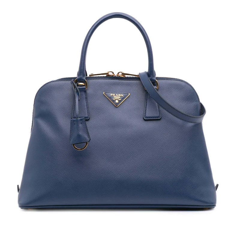 Prada Pre-Loved Medium Saffiano Lux Promenade Satchel Handbag