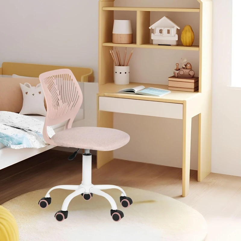 FurnitureR Ergonomic and Colourful Height Adjustable Office Chair with Backrest and Armrests - 5 Wheels - For Children from 3 to 10 Years - Maximum Load 100 kg