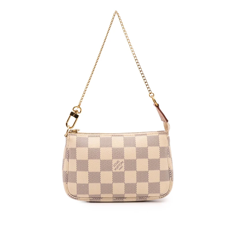 Louis Vuitton Pre-Loved Damier Azur Mini Pochette Accessoires Handbag