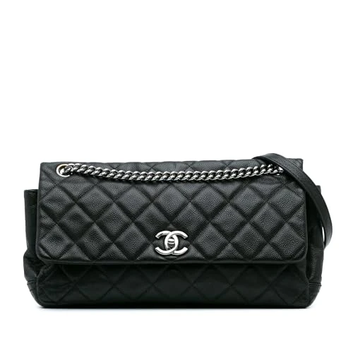 Chanel Pre-Loved Quilted Iridescent Caviar Lady Pearly Flap