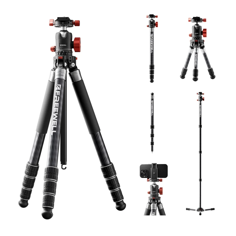 FREEWELL 5-in-1 Carbon Fiber Multi-Tripod - 20kg Payload