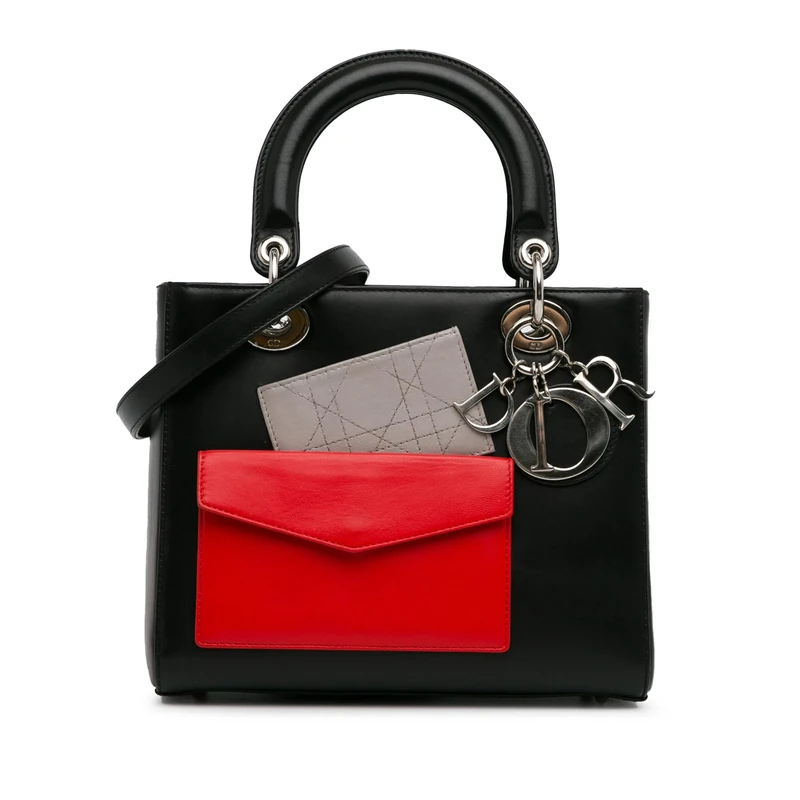 Dior Pre-Loved Medium Calfskin Pockets Lady Handbag