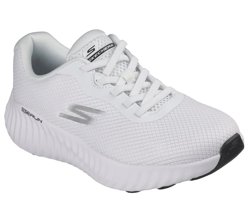 Skechers GO Run Now Calumet Womens Slip-On Athletic Mesh Sneakers White - Image 1