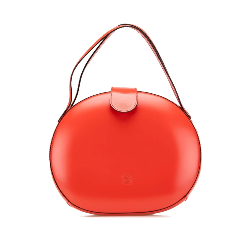 LOEWE Pre-Loved Anagram Leather Round Handbag