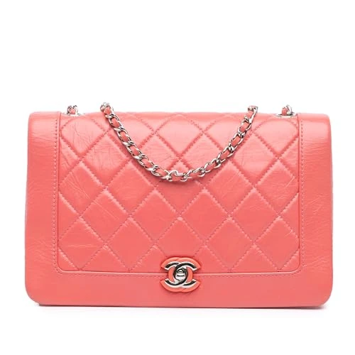 Chanel Pre-Loved Crumpled Calfskin Bi Quilted Vintage Full Flap Shoulder Bag