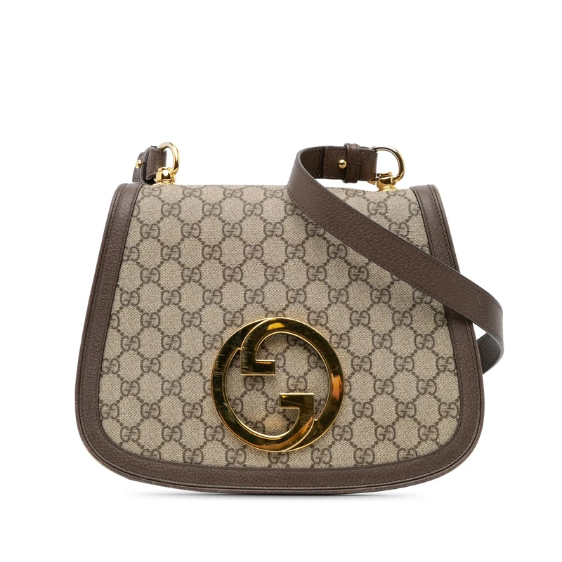 Gucci Pre-Loved Medium GG Supreme Blondie Crossbody
